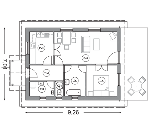 plan casa la cheie model eco v 1